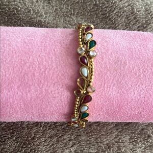 Elegant Gold Multicolor Bracelet